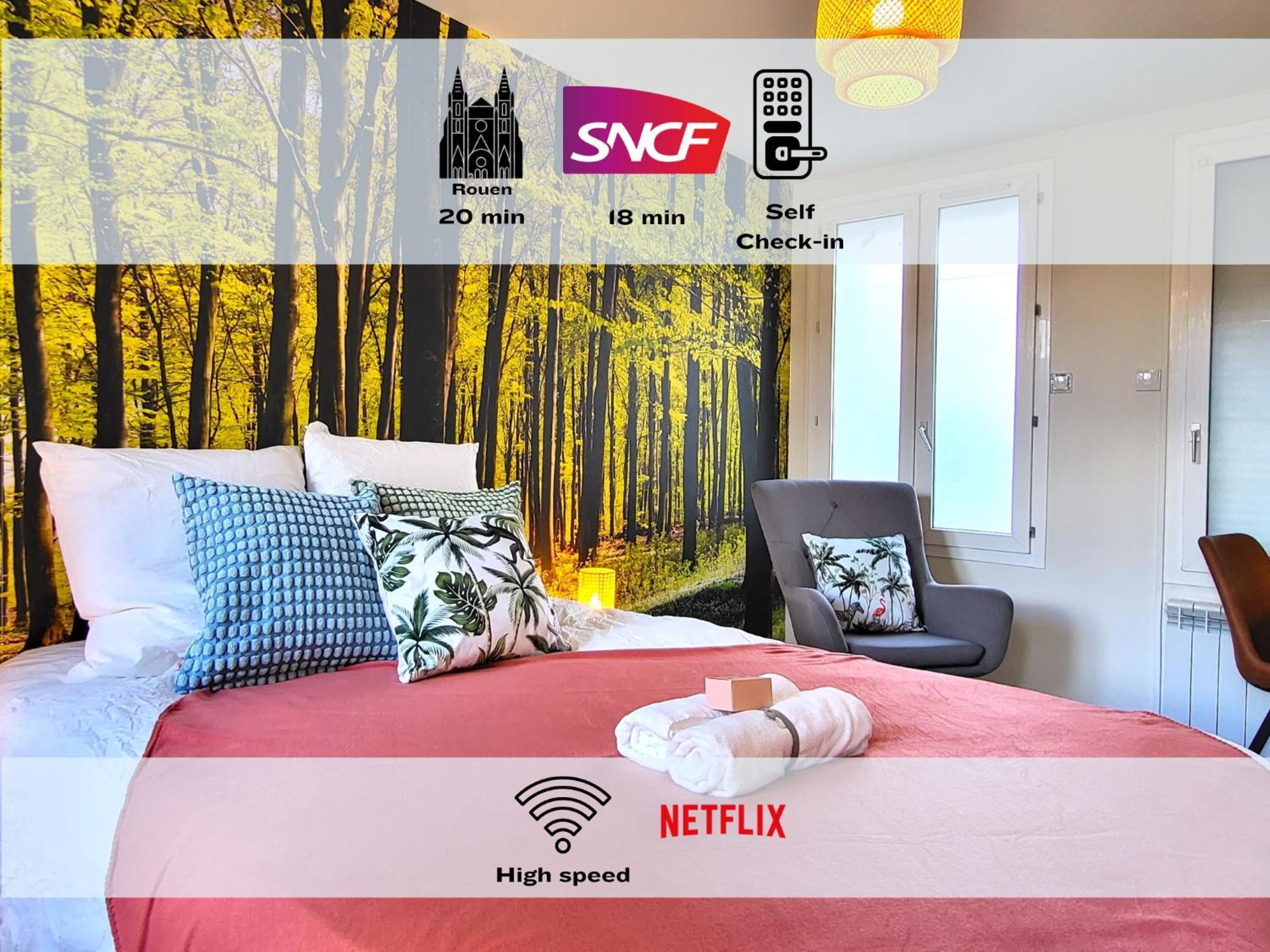 Appartement Oxygen - Lumineux Deux-Pieces A 20Min De Rouen à Caudebec-les-Elbeuf Extérieur photo