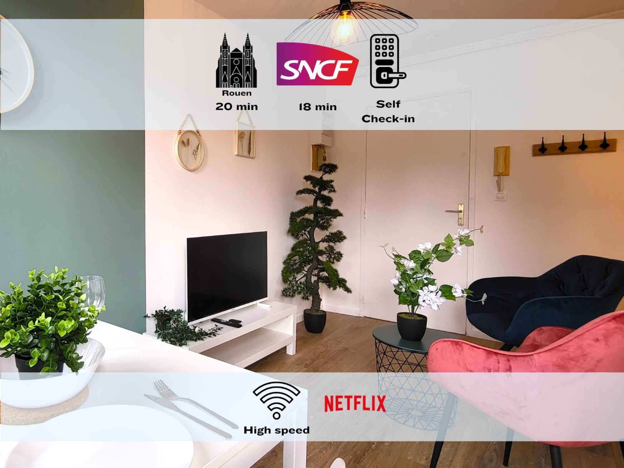 Appartement Oxygen - Lumineux Deux-Pieces A 20Min De Rouen à Caudebec-les-Elbeuf Extérieur photo